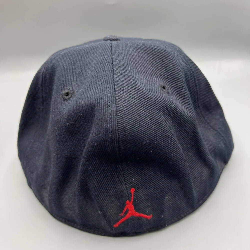 Air Jordan 23 Hat Men 7 3/8 Navy‎ Blue Embroidered Logo Jumpman Fitted Cap